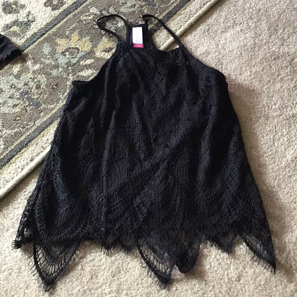 No Boundries XS top summer black lined